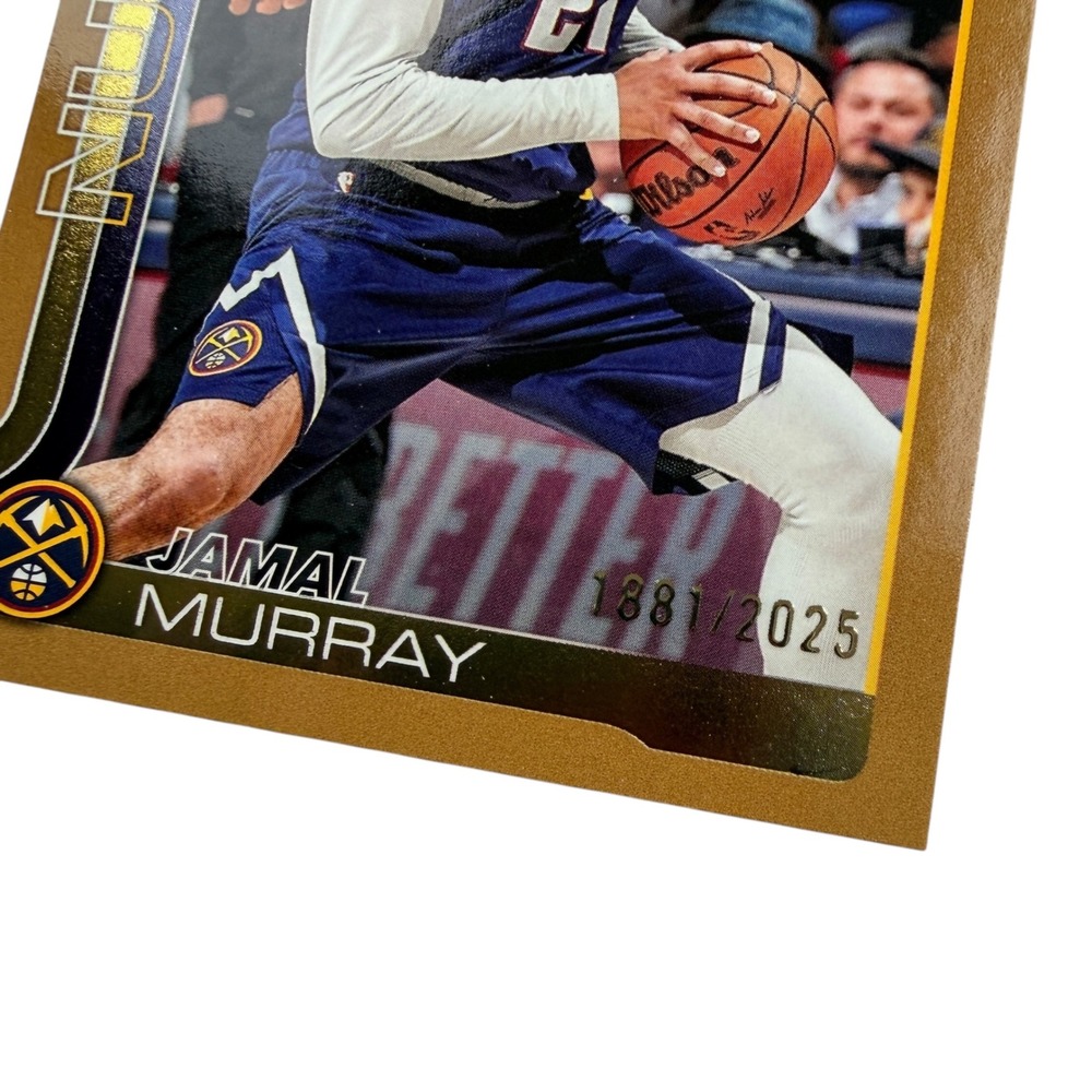 2025 Topps Jamal Murray Gold Parallel Denver Nuggets #103 Serial Numbered /2025 - Picture 2 of 3